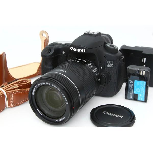 【全額返金保証】並品｜キヤノン EOS 60D EF-S18-135 IS レンズキット CA01-...