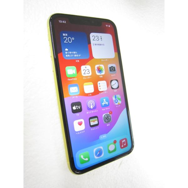 中古 Apple iPhone11 128GB イエロー NWM42J／A SIMフリー ※難あり