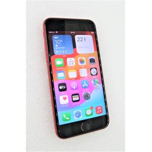 中古 Apple iPhoneSE 第2世代 128GB PRODUCT RED MXD22J/A SIMフリー ネットワーク利用制限△判定