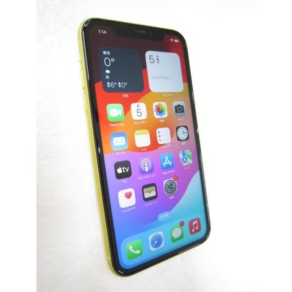 中古 Apple iPhone11 128GB イエロー MWM42J／A SIMフリー ネットワー...