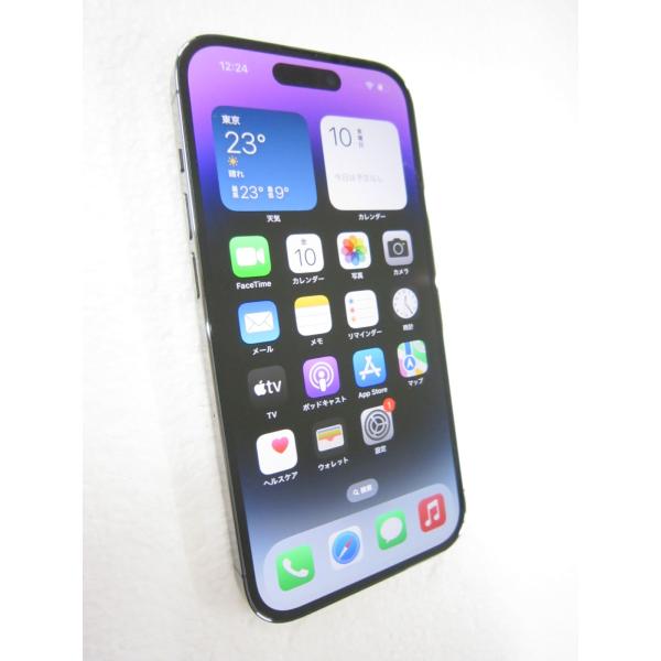 中古 Apple iPhone14 Pro 256GB ディープパープル MQ1E3J／A SIMフ...