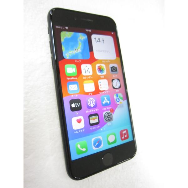 中古 Apple iPhoneSE 第3世代 128GB ミッドナイト MMYF3J／A SIMフリ...