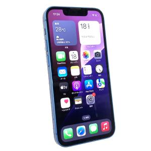 中古 Apple iPhone13 mini 128GB ブルー MLJH3J／A SIMフリー ※赤ロム保証あります
