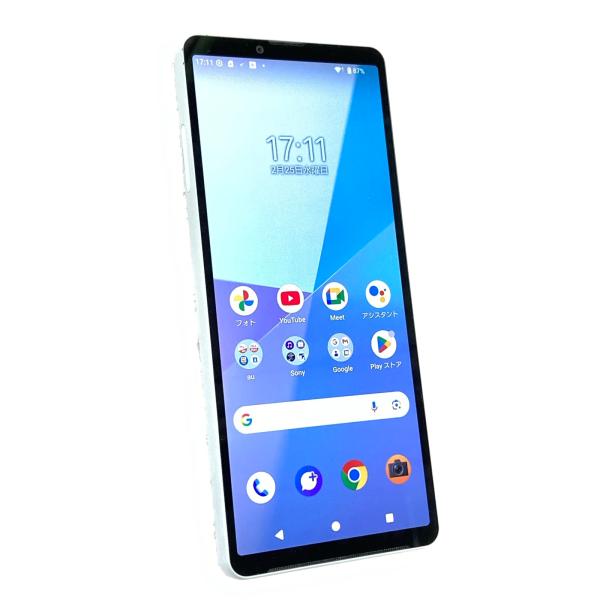 中古 SONY Xperia10 VI 128GB ブルー SOG14 ※ネットワーク利用制限ありま...