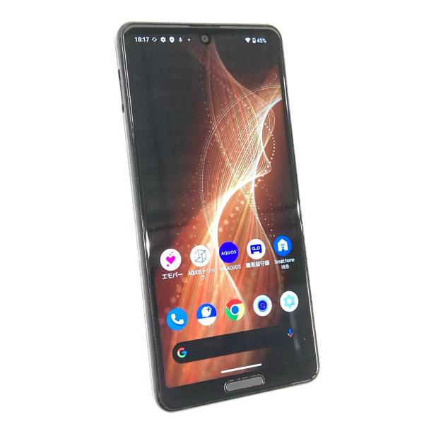中古 SHARP AQUOS sense5G 64GB ブラック A004SH ※SIMトレイ無し ...