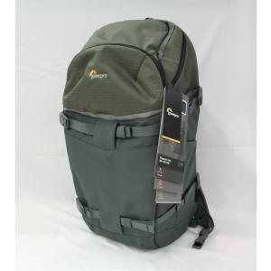 展示使用品 カメラバッグ Lowepro フリップサイドトレック Flipside Trek BP 450 AW グレー/ダークグリーン カメラリュック バックパック