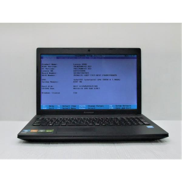 中古 ノートパソコン Lenovo G500 59373978 Celeron-1005M/8GB-...