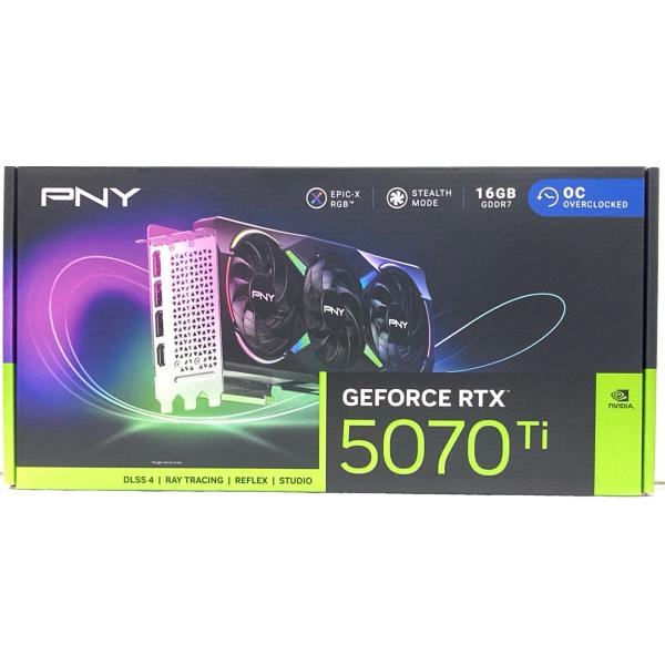 中古 グラフィックボード PNY GeForce RTX 5070 Ti ARGB EPIC-X R...