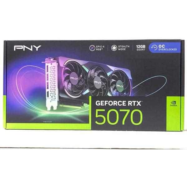 中古 グラフィックボード PNY GeForce RTX 5070 ARGB EPIC-X RGB ...