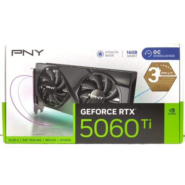 中古 グラフィックボード PNY GeForce RTX 5060 Ti 16GB Overcloc...