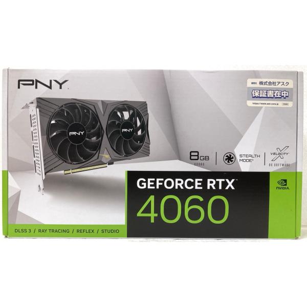 中古 グラフィックボード PNY GeForce RTX 4060 8GB VERTO Dual F...
