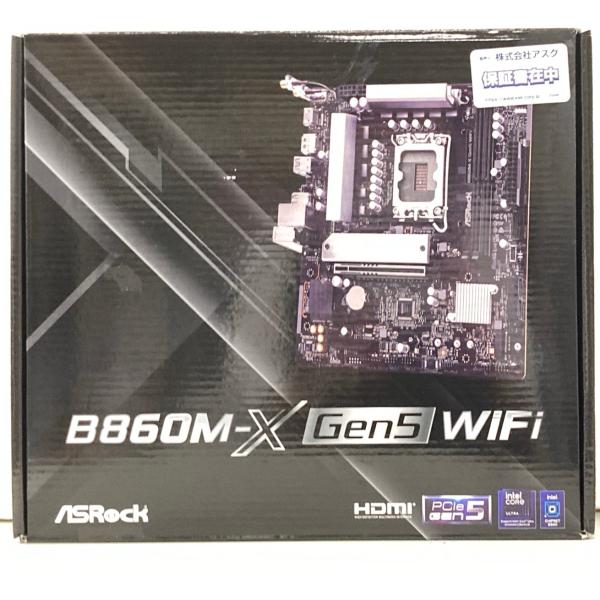 中古 マザーボード ASRock B860M-X Gen5 WiFi For SI リファービッシュ...