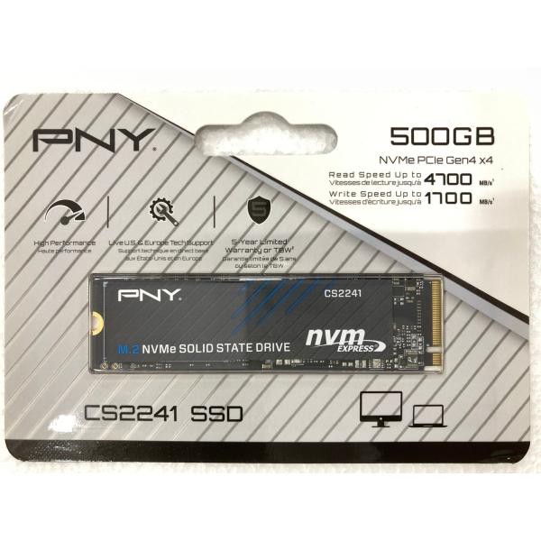 中古未使用品 SSD PNY M.2 2280 NVMe PCIe Gen4x4 SOLID STA...