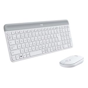 中古未開封品 logicool ロジクール キーボード・マウスセット MK470スリムコンボ オフホワイト MK470OW ［ワイヤレス /USB］