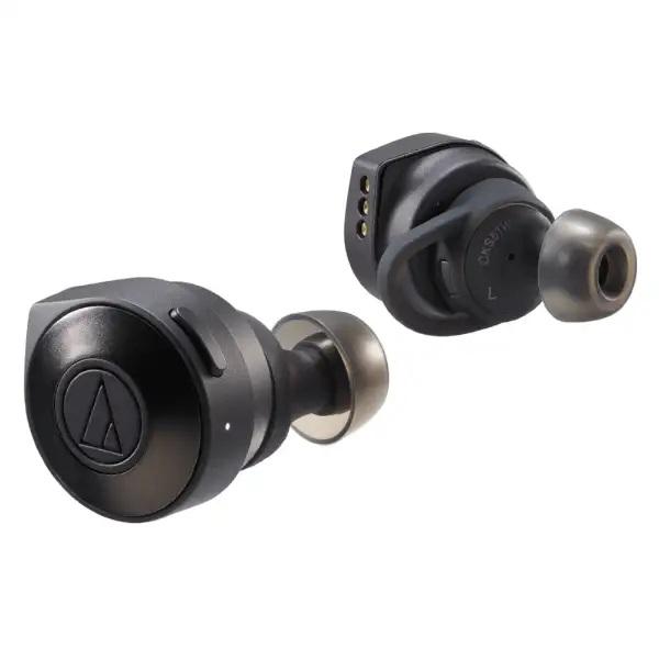 中古未開封品 audio-technica 完全ワイヤレスイヤホン ATH-CKS5TW BK ブラ...