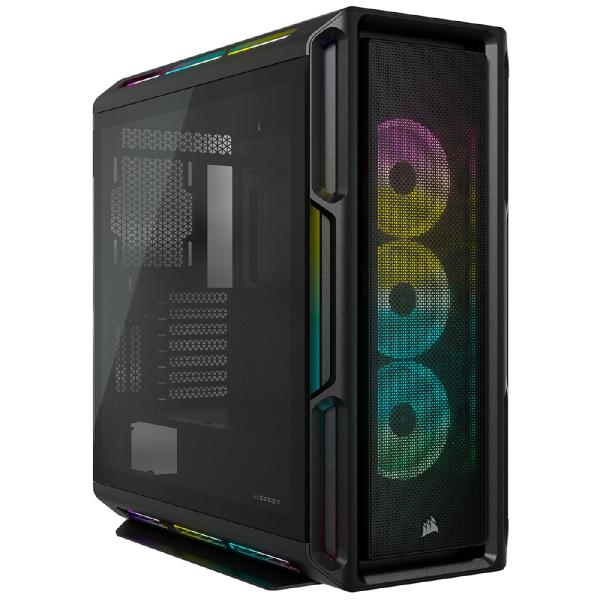 中古未開封品 CORSAIR コルセア ミドルタワーPCケース iCUE 5000T RGB ブラッ...