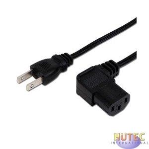 AINEX> ACP-15L-BK AC電源ケーブルL型ソフト黒