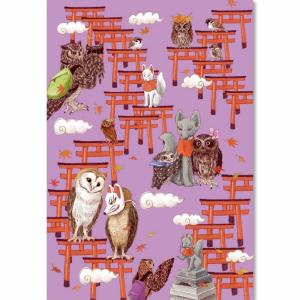 めでたや 絵葉書 ポストカード 夏 季節のはがき 桃 おしゃれ 和紙 手紙