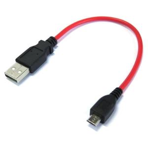 【SSA】micro USB（オス） - USB A（オス） 充電ケーブル 15cm 【SU2-MC15R】｜akibahobby
