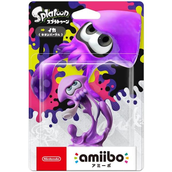 新品 amiibo イカ ネオンパープル スプラトゥーンシリーズ