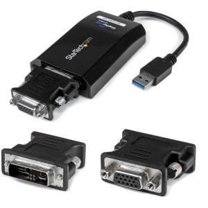 スターテック USB32DVIPRO USB 3.0-DVI/ VGA変換アダプタ｜akibaoo