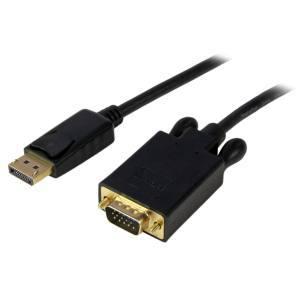 スターテック DP2VGAMM6B 1.8m DisplayPort-VGA変換ケーブル (黒)の商品画像