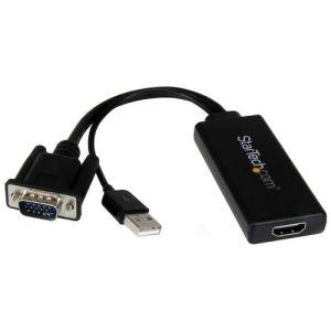 スターテック VGA2HDU VGA-HDMI変換アダプタ (USBオーディオ&バスパワー対応)の商品画像