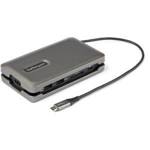スターテック ZU202GU USB Type-Cマルチ変換アダプター 4K60Hz HDMI カードリーダー LAN 100W USB PDの商品画像