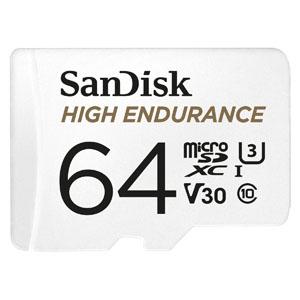 【メール便選択可】サンディスク マイクロSDXC 64GB SDSQQNR-064G-GN6IA U3 /V30 ドラレコにお勧め microsdカード