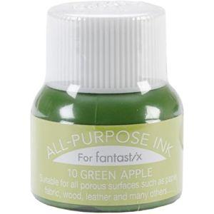 ツキネコ オールパーパスインク 多用途インク 布 皮革 紙 木材 15ml グリーンアップル API...