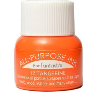 ツキネコ オールパーパスインク 多用途インク 布 皮革 紙 木材 15ml タンジェリン API-1...
