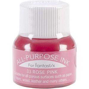 ツキネコ オールパーパスインク 多用途インク 布 皮革 紙 木材 15ml ローズピンク API-3...