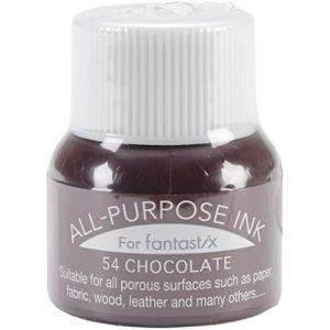 ツキネコ オールパーパスインク 多用途インク 布 皮革 紙 木材 15ml チョコレート API-5...
