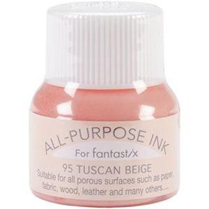 ツキネコ オールパーパスインク 多用途インク 布 皮革 紙 木材 15ml タスカンベージュ API...