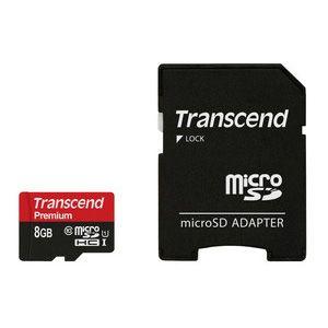 【メール便選択可】トランセンド TS8GUSDU1 マイクロSD microSDHCメモリーカード 8GB adapter U1 Transcend｜akibaoo