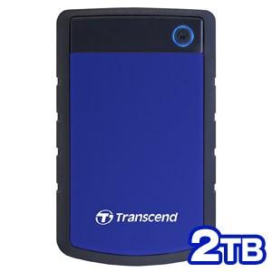 トランセンド TS2TSJ25H3B 外付け ポータブルHDD 耐衝撃 2TB USB3.1 Gen1 ネイビーブルー ハードディスク｜あきばおー ヤフーショップ