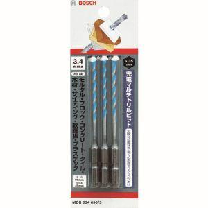 【メール便選択可】ボッシュ MDB034090/3 充電マルチビット 3本組 刃径3.4mm BOSCH｜あきばおー ヤフーショップ