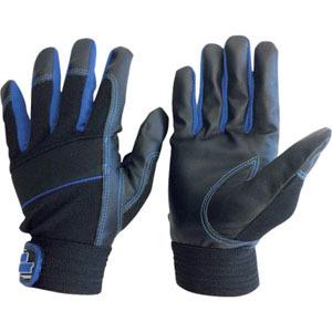 【メール便選択可】ユニワールド 2610-B-M WORKS HOMME 合成皮革手袋 MPファイバ...