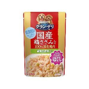 ユニチャーム グラン デリ 銀のさら パウチ 国産鶏ささみ入り ほぐし 緑黄色野菜入り 80g