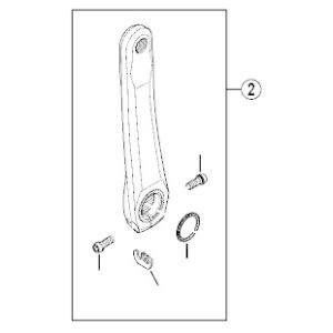 シマノ SHIMANO Y1KY98050 左クランク 167.5mm