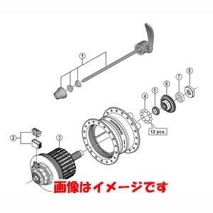 シマノ Y28S98020 DH-3D32 QR ASSY 108 ブラック SHIMANO