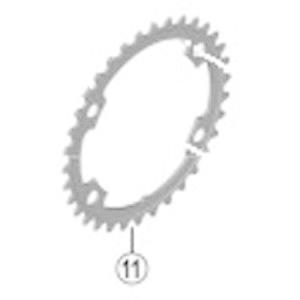 シマノ SHIMANO Y1W834000 34T-MS チェーンリング 50X34T FC-R80...