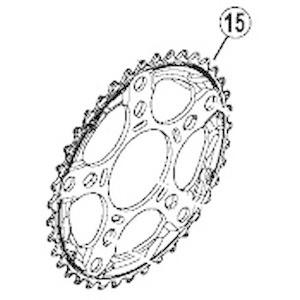 シマノ SHIMANO Y1MJ98020 FC-4603 トリプル 10S チェーンリング 39T...
