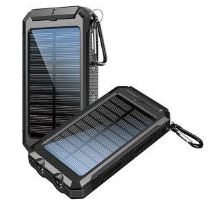 サンウェイ ライト付きソーラーバッテリー 8000mAh 35617
