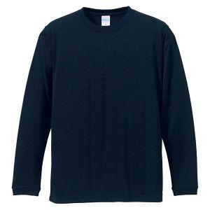 ユナイテッドアスレ 4.7oz ドライシルキータッチ 長袖 Tシャツ ネイビー XL 86 5089...