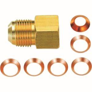 【メール便選択可】イチネンタスコ TA243FG-3 銅ガスケット付コネクター TASCO