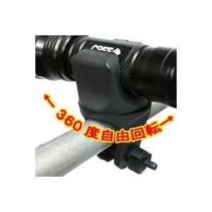 【メール便選択可】自転車用ライトホルダー 23-28mmのライトまで対応