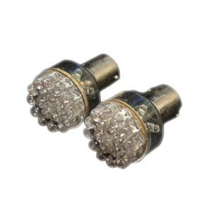 【メール便選択可】5mm砲弾型LED24連 S25シングル ホワイト 2個セット｜akibaoo