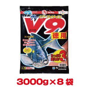 マルキュー グレパワーV9 徳用 3000g×8袋 1ケース メジナ グレ