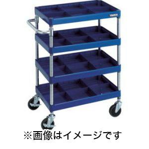 トラスコ PEW-964S4-R フェニックスワゴン 600X400 仕切板付4段 R色 TRUSC...